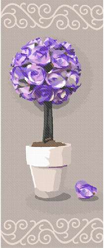 Needlepoint: Centerpiece Violet