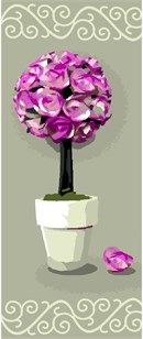 Needlepoint: Centerpiece Fuschia