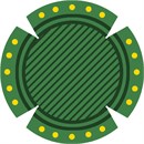 Needlepoint: Yarmulka Stripe