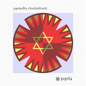 Needlepoint: Yarmulka Checkerburst