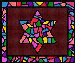 Tallit Stained Glass Bordeaux additional image #1