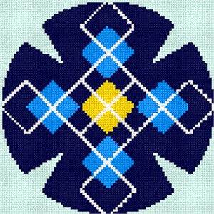 Yarmulka Argyle Navy additional image #1