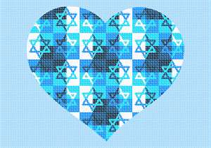image of Heart Jewish Star