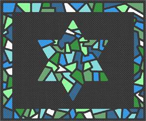 image of Tallit Stained Glass Greens