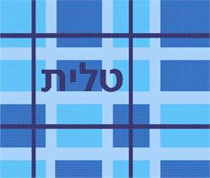 image of Tallit Plaid Blue