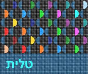 image of Tallit Semi Circles Colorful