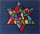 Tallit Stained Glass Black Star
