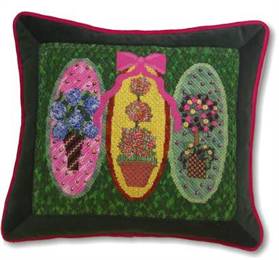 Plush, regal, fresh, colorful. Just a fabulous pillow.